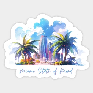 Miami State of Mind Sticker